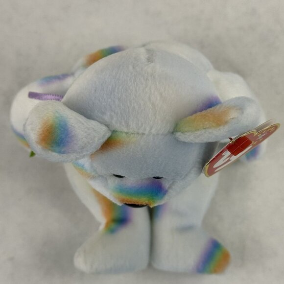 Vtg Ty Beanie Baby Cheery Bear Multicolor Rainbow Pastel Plush DOB Aug 18 2000 - Picture 7 of 15